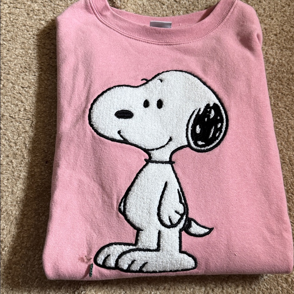 Pink Snoopy Sweatshirt